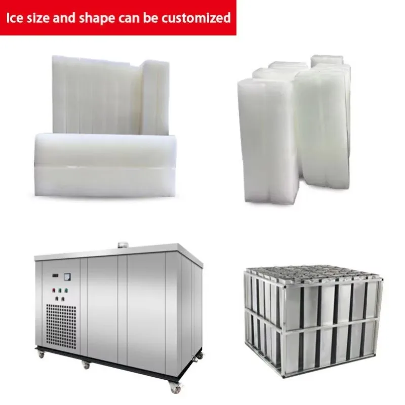 Ice Machines Customized High Capacity Industrial Commercial Ice Maker Heavy Duty Stainless Steel Ice Production Equipment
