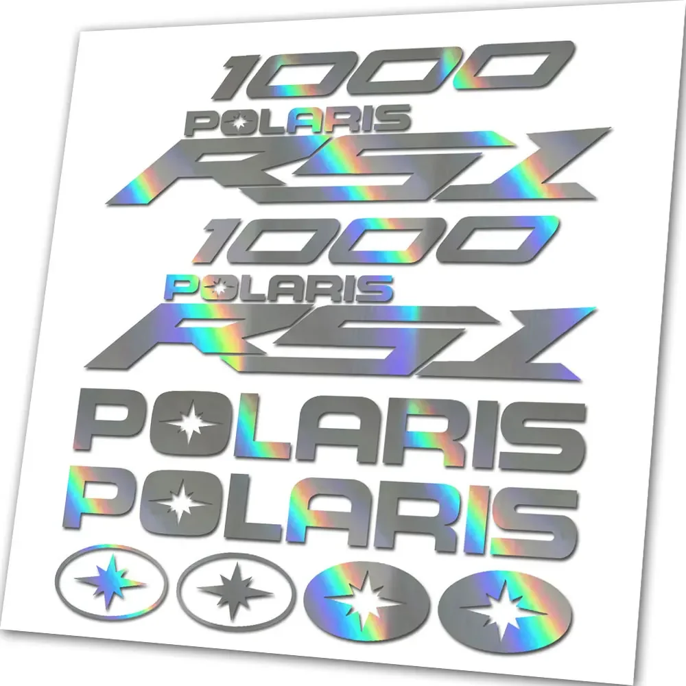 

UNIVERSAL REPACEMENT EMBLEM STICKERS FOR POLARIS RZR RS1 1000 VINYL DECAL