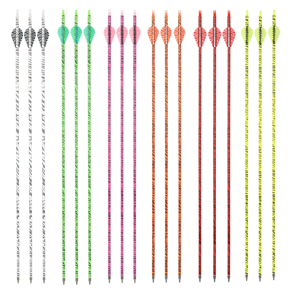 Flechas de carbono 31.5 pulgadas Spine 500 para arco recurvo compuesto - imagen 5