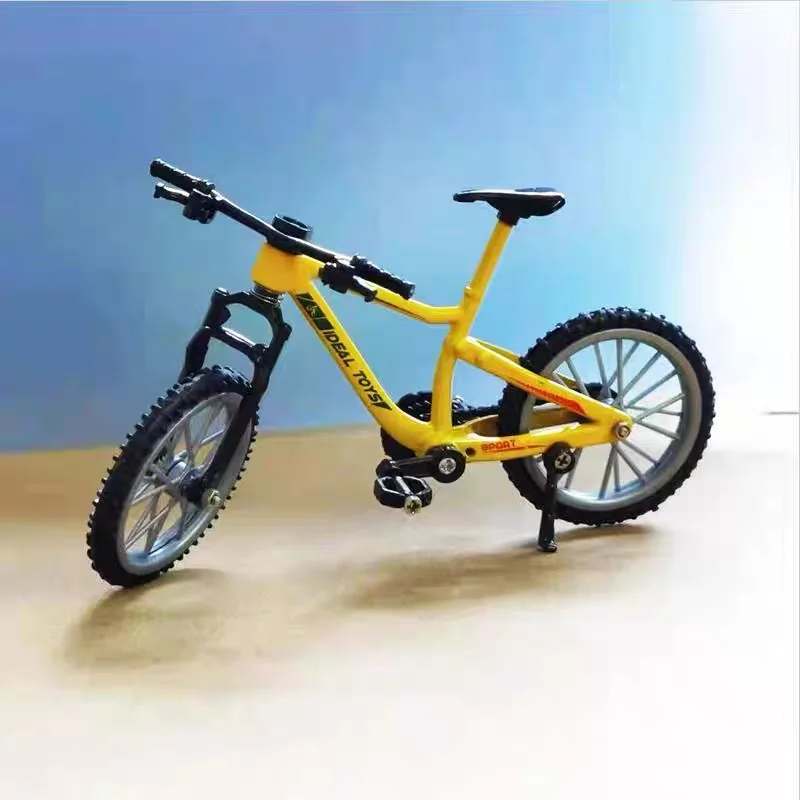 نموذج دراجة صغير مقلد، لعبة دراجة الطريق، تزيين الكيك، منتج قابل للجمع، دراجة ذاتية الصنع بعجلات قابلة للإزالة، مركبة مصنوعة من خليط معدني