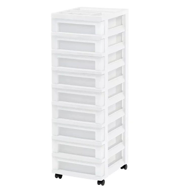 

Drawer Storage Cart with Organizer Top