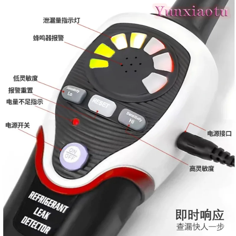 Air Conditioner Refrigeration System Halogen Gas Freon Leak Detector Refrigerant Halogen Leak Detector Tester Meter RLD-382P