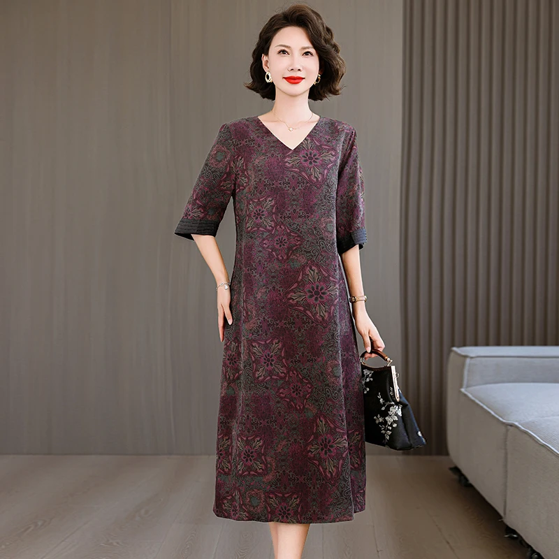 Vestido Midi de lujo de satén de seda para ocasión Formal de verano, Vestido bohemio de playa con bordado Vintage para mujer, Vestido de fiesta informal elegante 2025