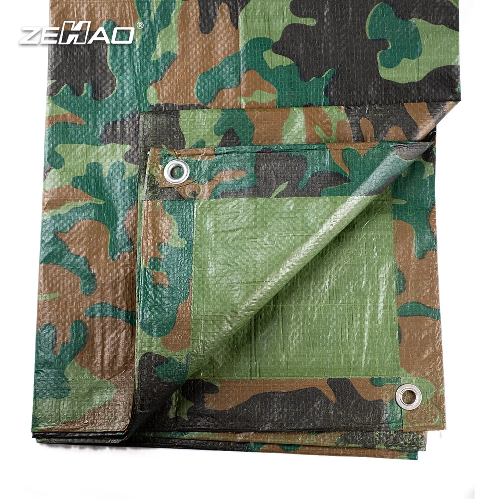 Best Price Durable Camo Tarp for Ground Truck Car Cargo Cover Sheet PE Camouflage Tarpaulin