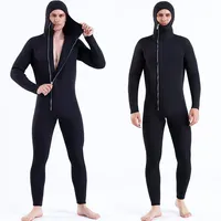 Neoprene Diving Suit with 5mm Front Zipper and Hood, Cold and Warm Diving Suit