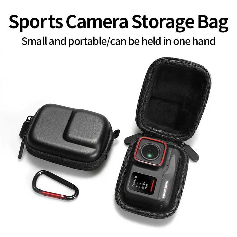 For Insta360 Ace Pro/Ace Protective Storage Bag Sports Camera Mini Organizer Case With Hook Action Camera Accessories