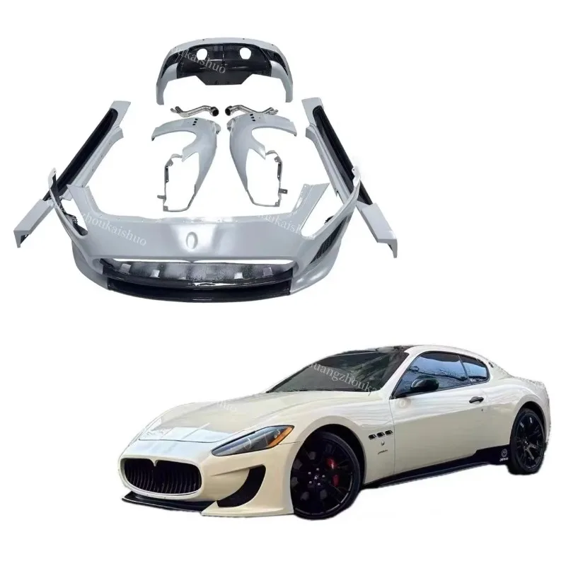 MC Style Body Kit Front Bumper Side Skirt Rear Bumper Exhaust for Maserati GT Bodykit