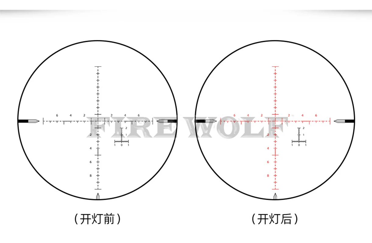 First focal plane DIANA10-40X56FFP wide-angle thin-walled locking red and green light outdoor telescope view 6