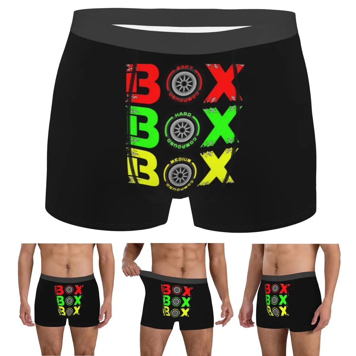 

Boxer Underpants Shorts Box Box Box F1 Panties Men's Ventilate Underwear for Homme Man Boyfriend Gift