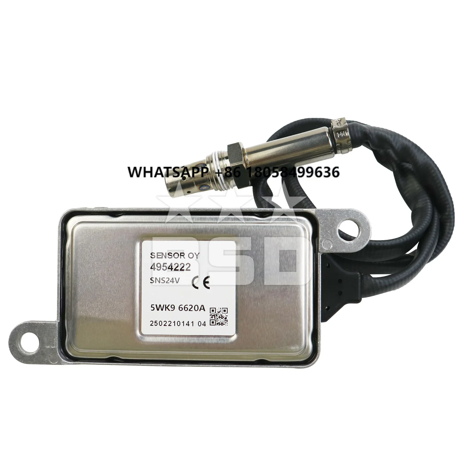Car Exhaust System Auto Sensors 5WK9 6620A 4954222 12V NOX Sensor 5WK96620A Nitrogen Oxygen Sensor for Cummins Engine Parts