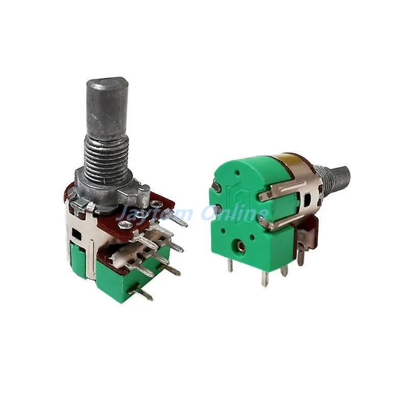 2 szt. Potencjometr głośności A503 A103 kanał stereo z przełącznikiem H120 A50K A10K 15MM półwałek