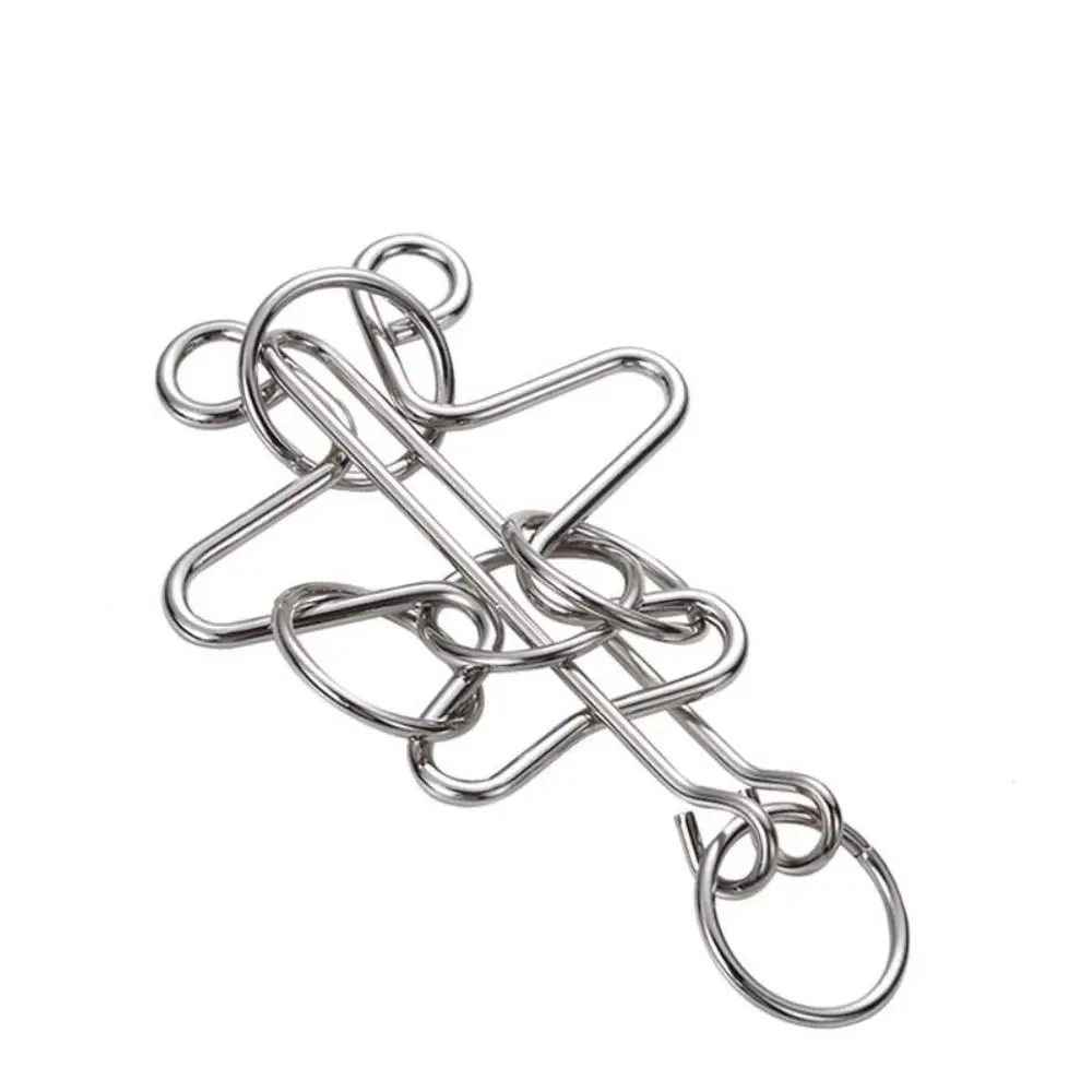 Interlock Toys Children And Adults 3d Puzzle Wire Interactive Games 3D Metal Puzzle Developmental Toys Brain Teaser Puzzles