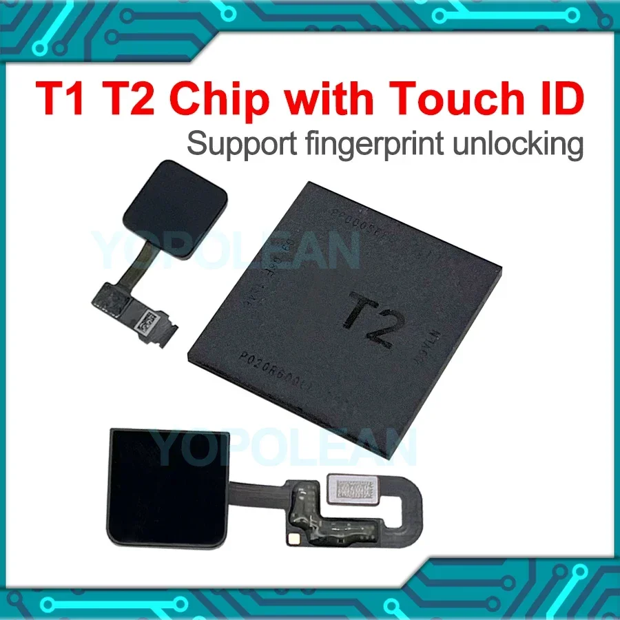 Original T1 T2 Chip with Touch ID For MacBook Pro Air A1706 A1707 A1989 A1990 A1932 A2141 A2251 1G Chip Repair 2018 2019 2020