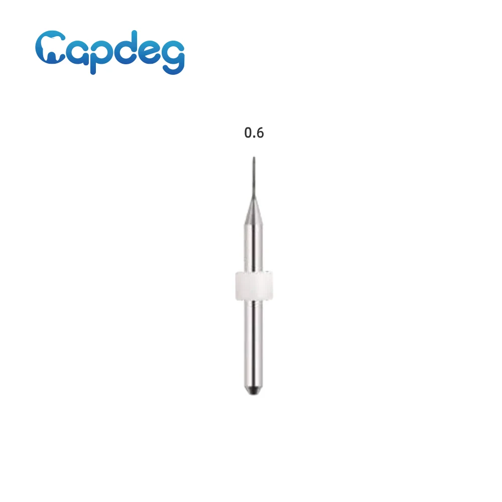 Dentium D4 Compatible Zirconia Milling Burs High Precise Diamond Coated Tools D4mm Shaft 2.0/1.0/0.6mm