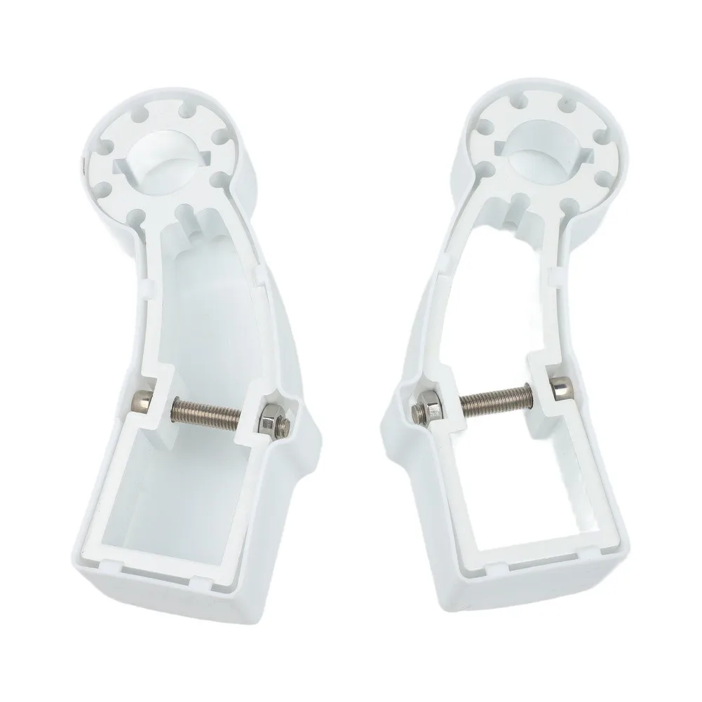 Retractable Awning Mounting Brackets with Lids Compatible with For 40mm Square Tube Aluminum Alloy Side Support Kit