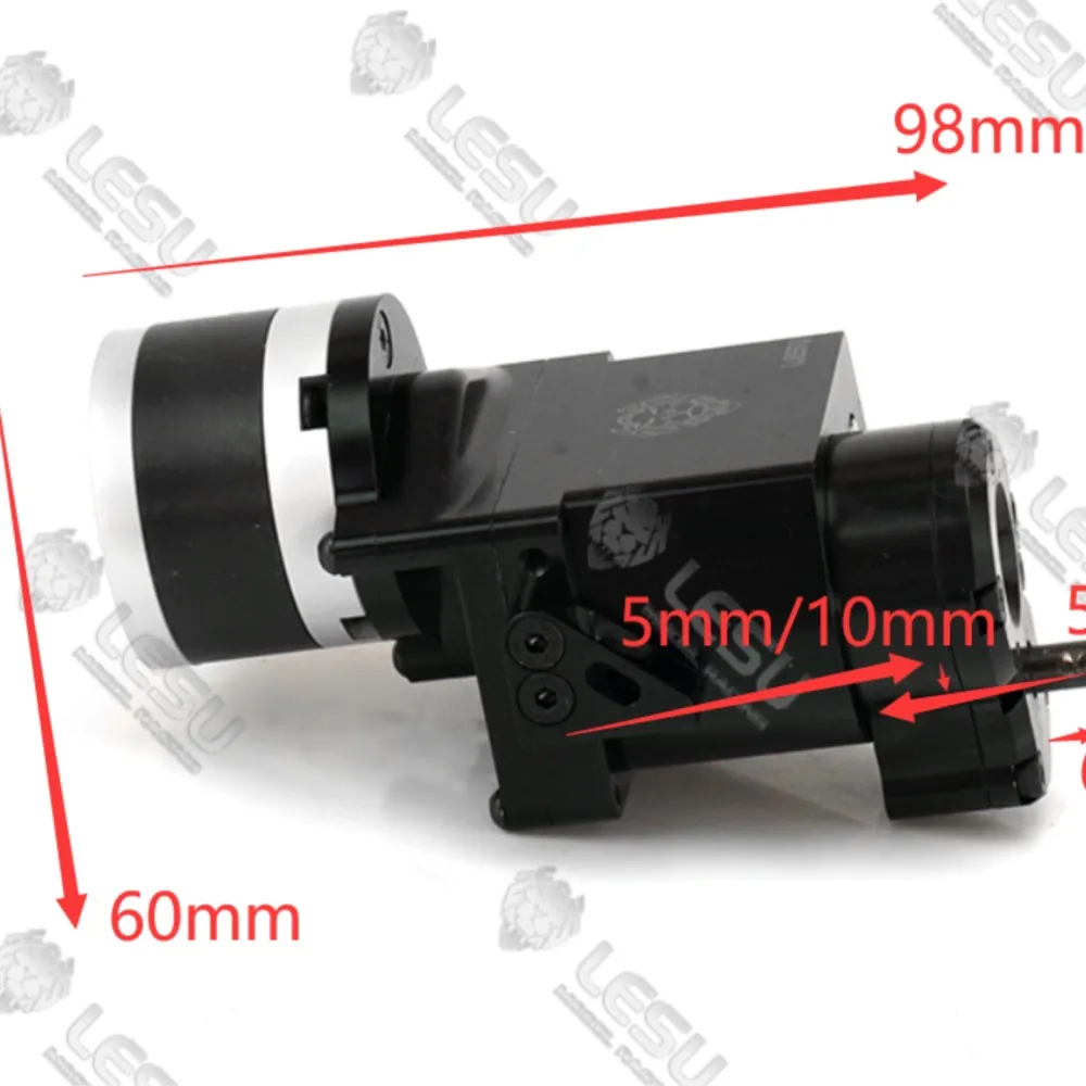 

Lesu Gearbox Transmission 2Grade Rear Drive For Rc 1/14 Tractor Truck F5017 Tamiyaya Th02235-Smt8