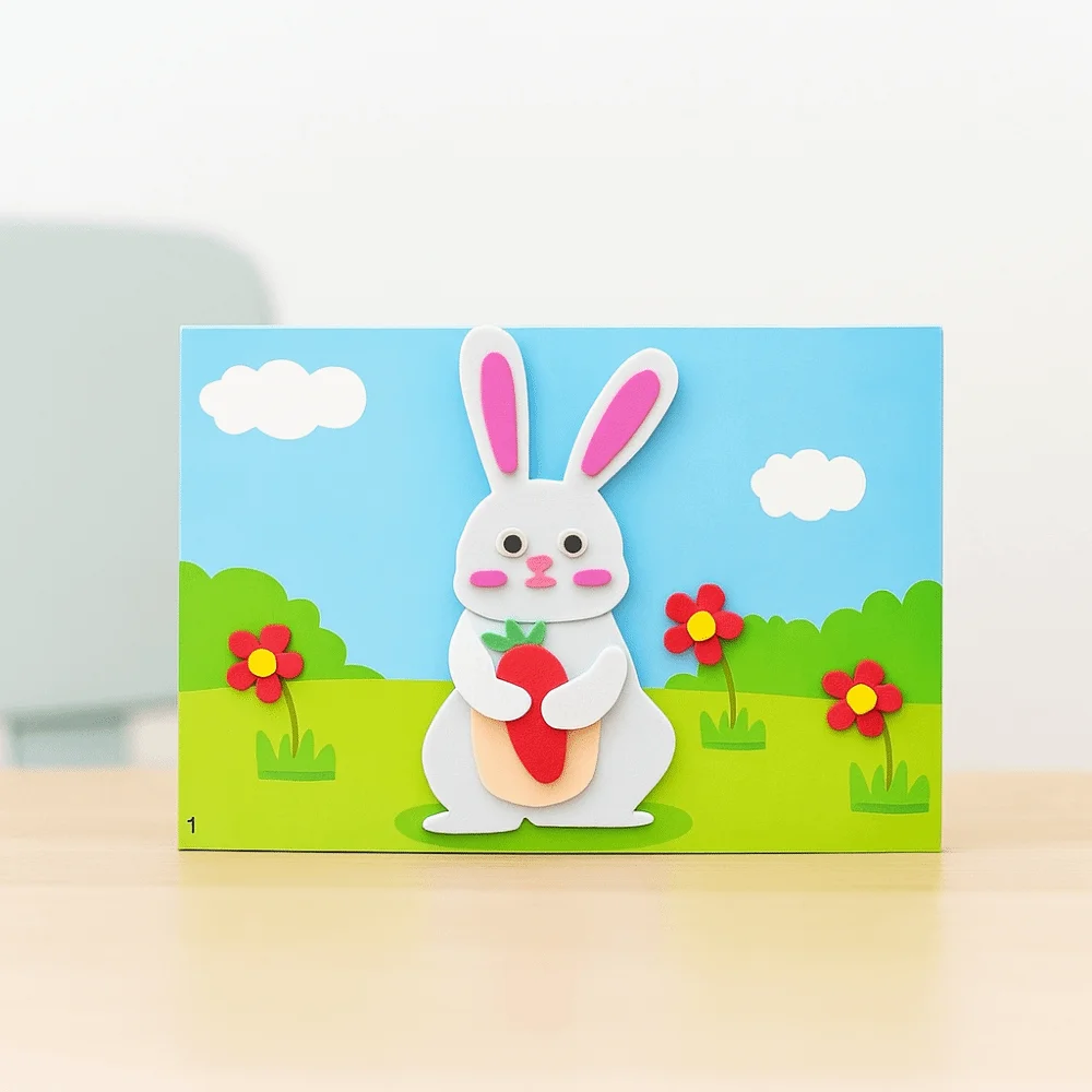 EVA การ์ตูน 3D DIY สติกเกอร์ของเล่นสามมิติปริศนามอนเตสซอรี่ศิลปะหัตถกรรมของเล่นการศึกษาทำวัสดุ