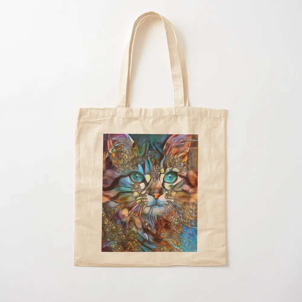 Andyna, cat, chat, cat, lea roche paintings Tote Bag tote canvas bags screen Canvas