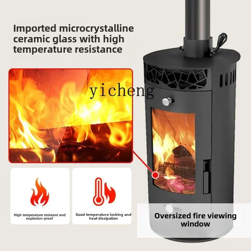 H20- firewood heating custom living room villa homestay firewood stove indoor heating stove