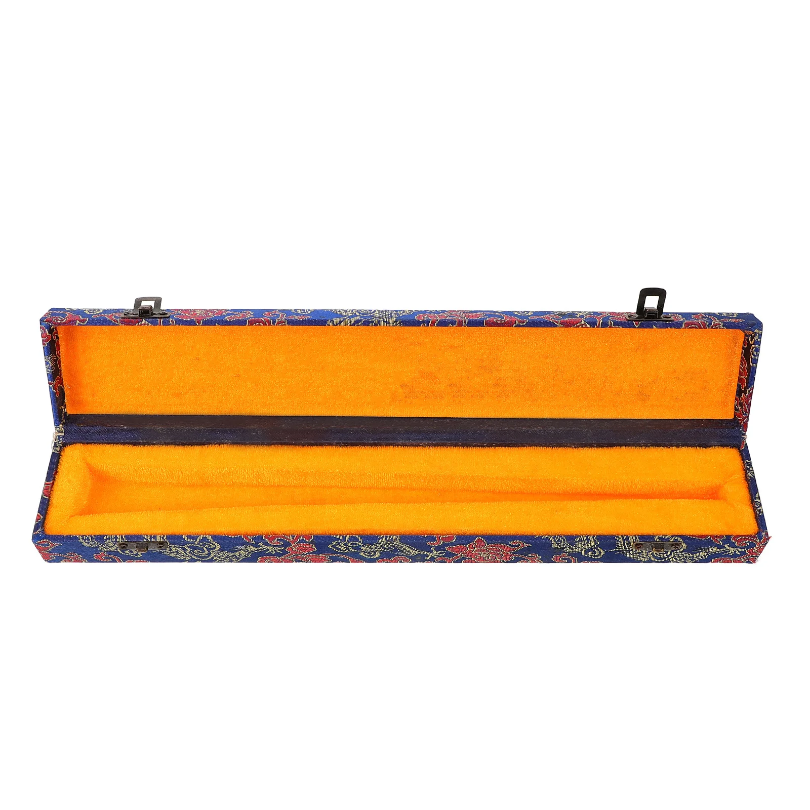 

Copper Buckle Folding Fan Box Chinese Style Portable Wood Storage Case Delicate Craft Fan Organizer Gift Box