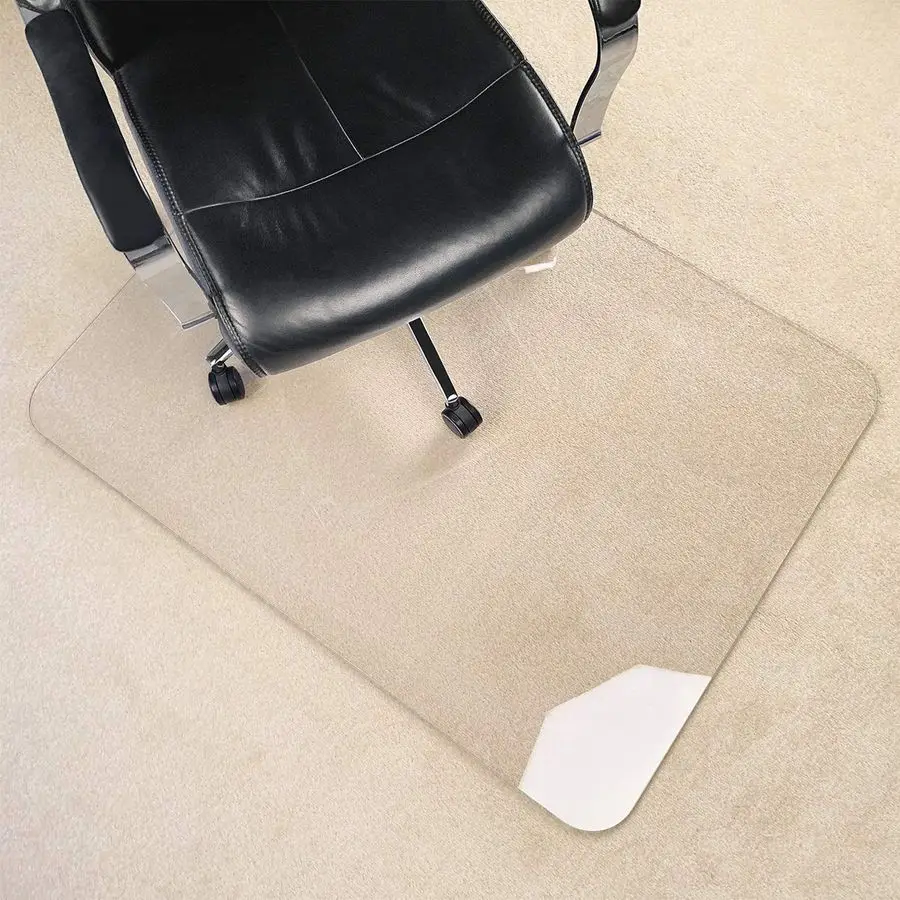 

Version Crystal Clear 1 5 Thick 54 x 32 Heavy Duty Hard Chair Mat, Can be Used on Carpet or Hard Floor