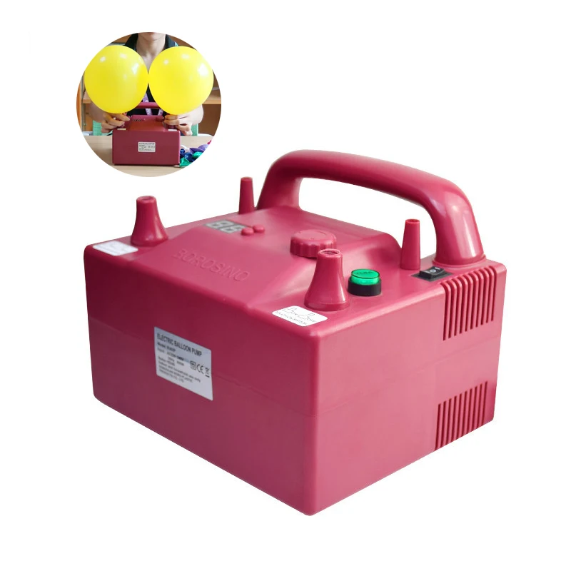 110V/220V Double Hole Multifunctional Timing Quantitative Electric Birthday Balloon Pump Balloon Inflator 800W B362P