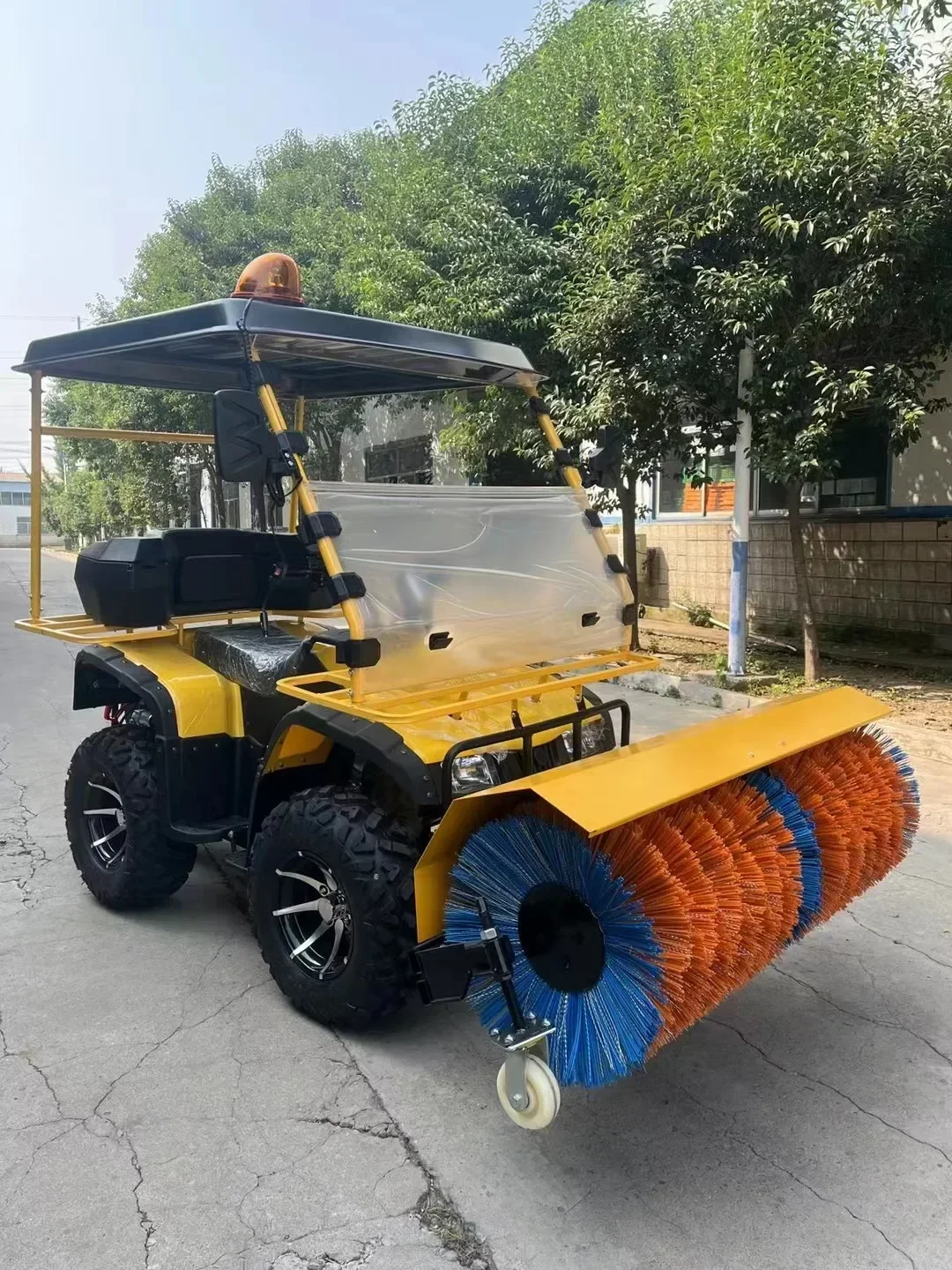 Snow cleaning and maintenance in winter snow remove snow plough blower machine