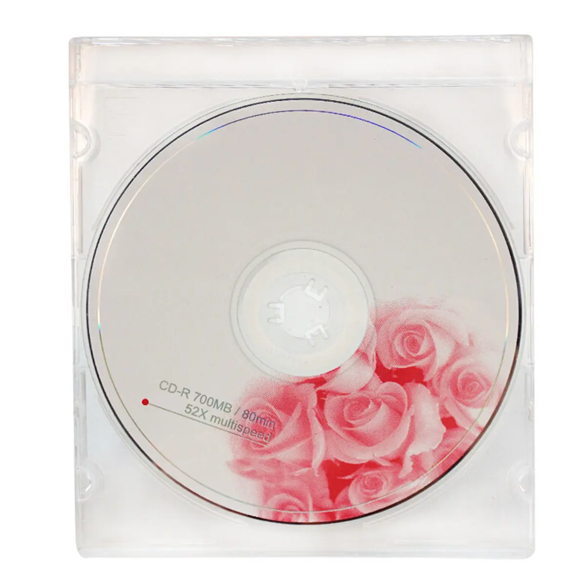 10Pcs Media Video Storage Case Transparent Cd Box Portable Dvd Holder Stores 2 Discs Each Great for Mixtape Wedding Archive Gift