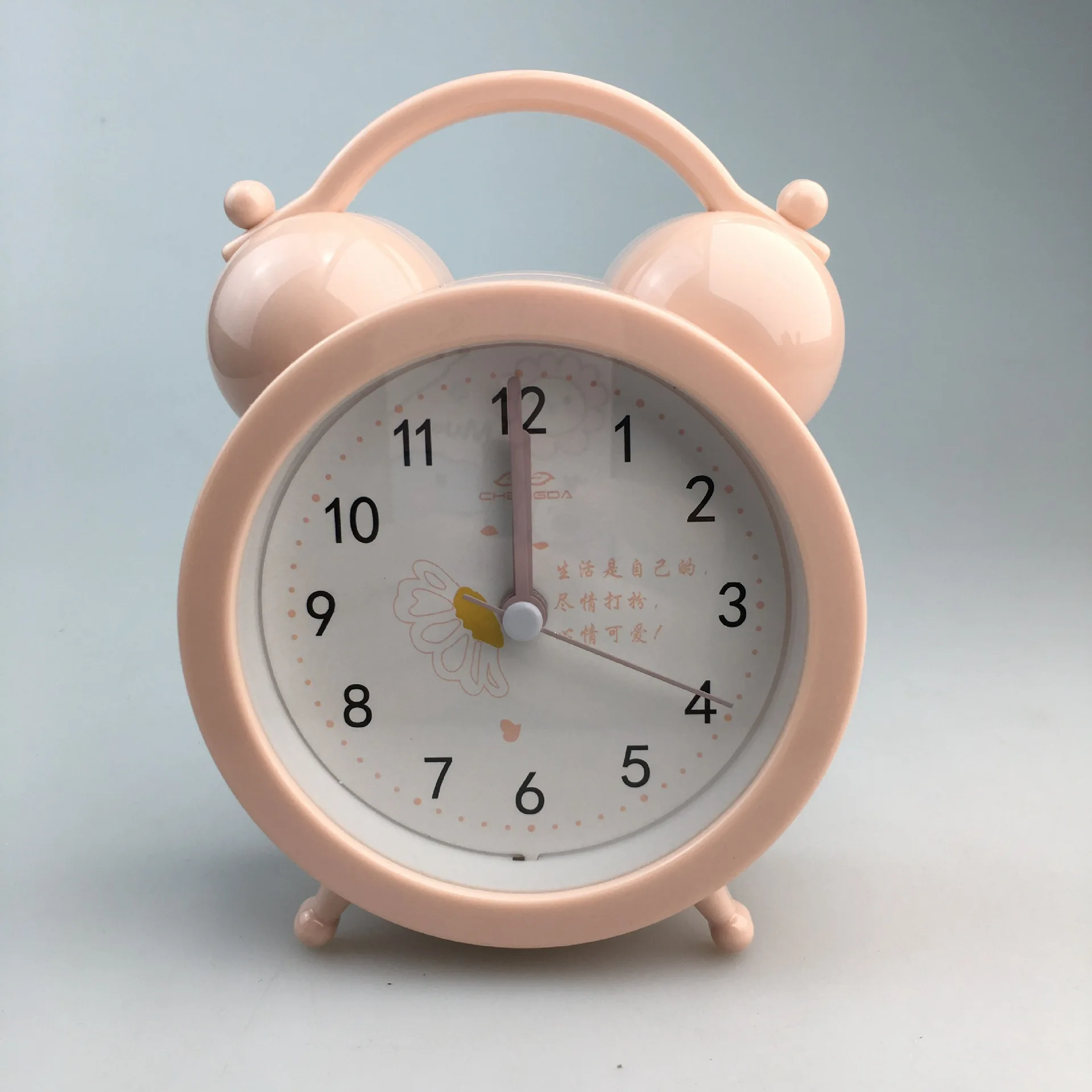 

Alarm Clock for Student Dormitories Student Designed Candy Colored with Daisy Themed Dial Simple and Fresh Looking Alarm Clock