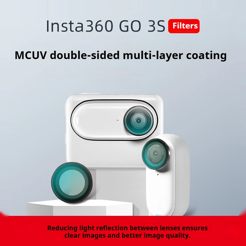 Insta360 GO3S Special UV Mirror Multi-layer Coating Protective Lens High-definition transparent scratch and drop resistant
