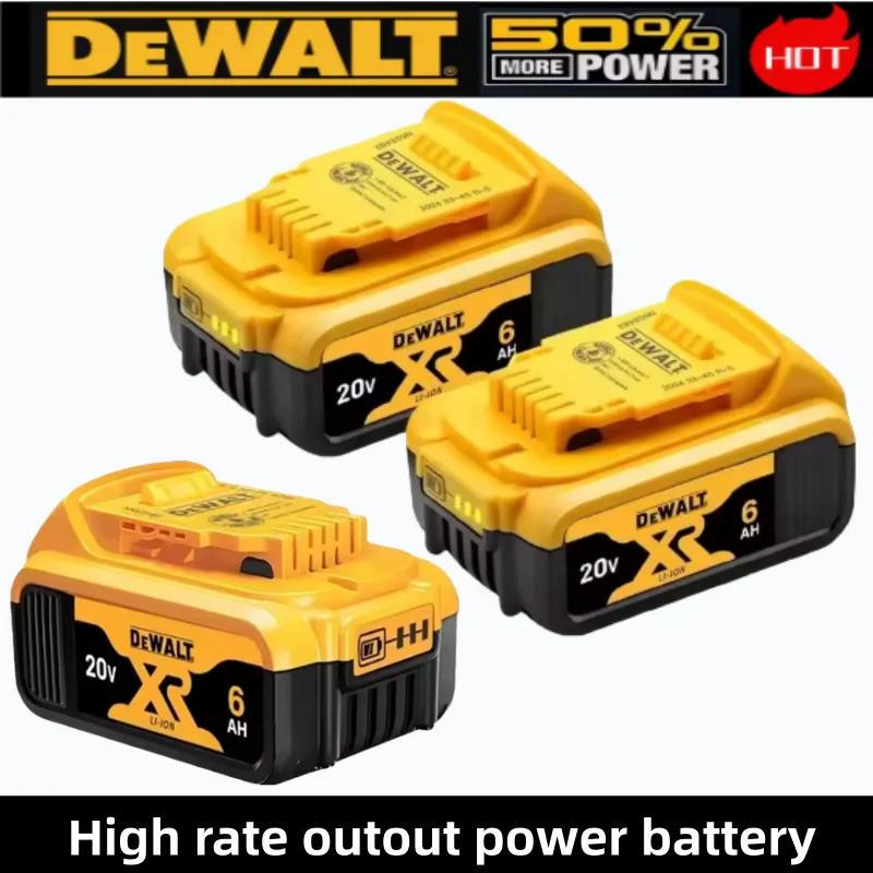 

Новая 100% оригинальная аккумуляторная батарея Dewalt 6Ач 20В для электроинструментов DCB206 DCB206 20V, совместима с DCB205 DCB200
