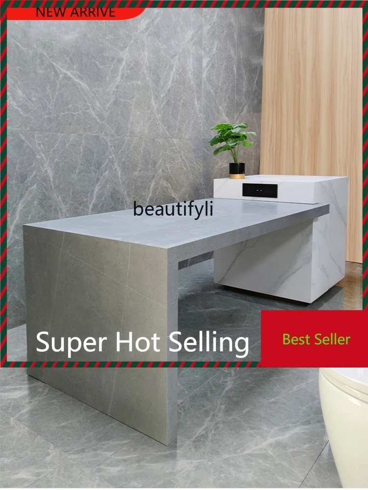 

G1218 Stone Plate Zhongdao Table Dining Table Integrated Water Bar Kitchen Retractable Rectangular Home Dining Table G1218