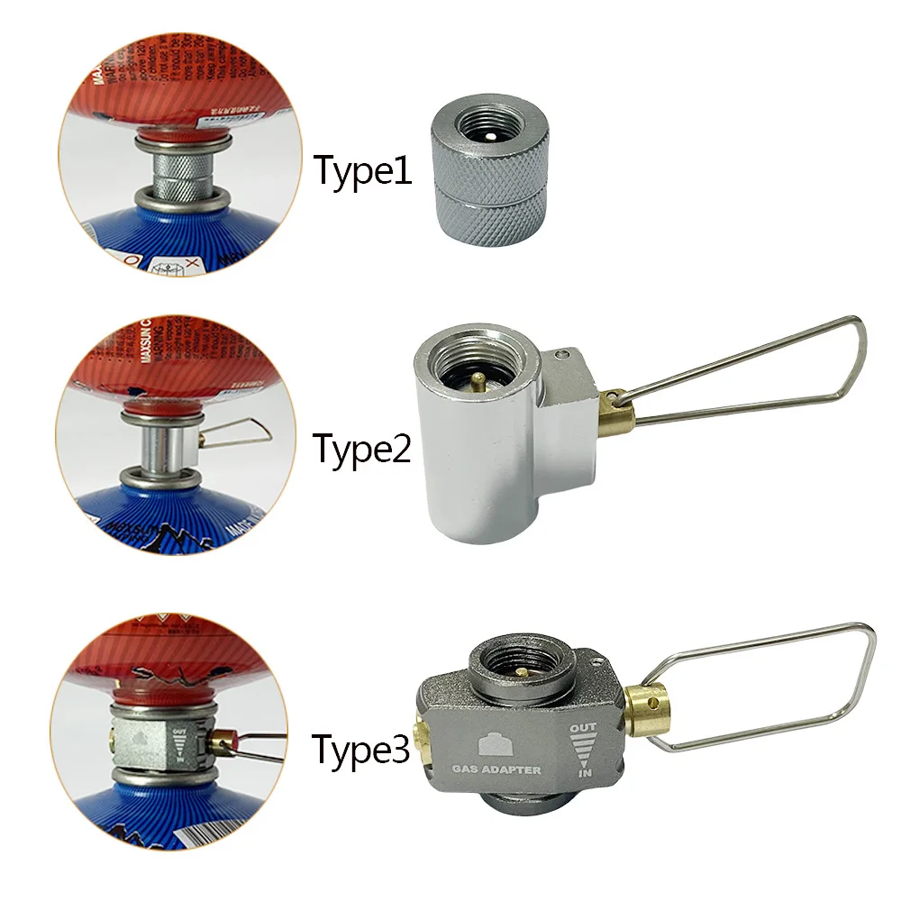 موقد للتخييم البروبان عبوة محول موقد غاز محول تعبئة الغاز البيوتان اسطوانة خزان غاز البترول المسال التوقف معدات التخييم