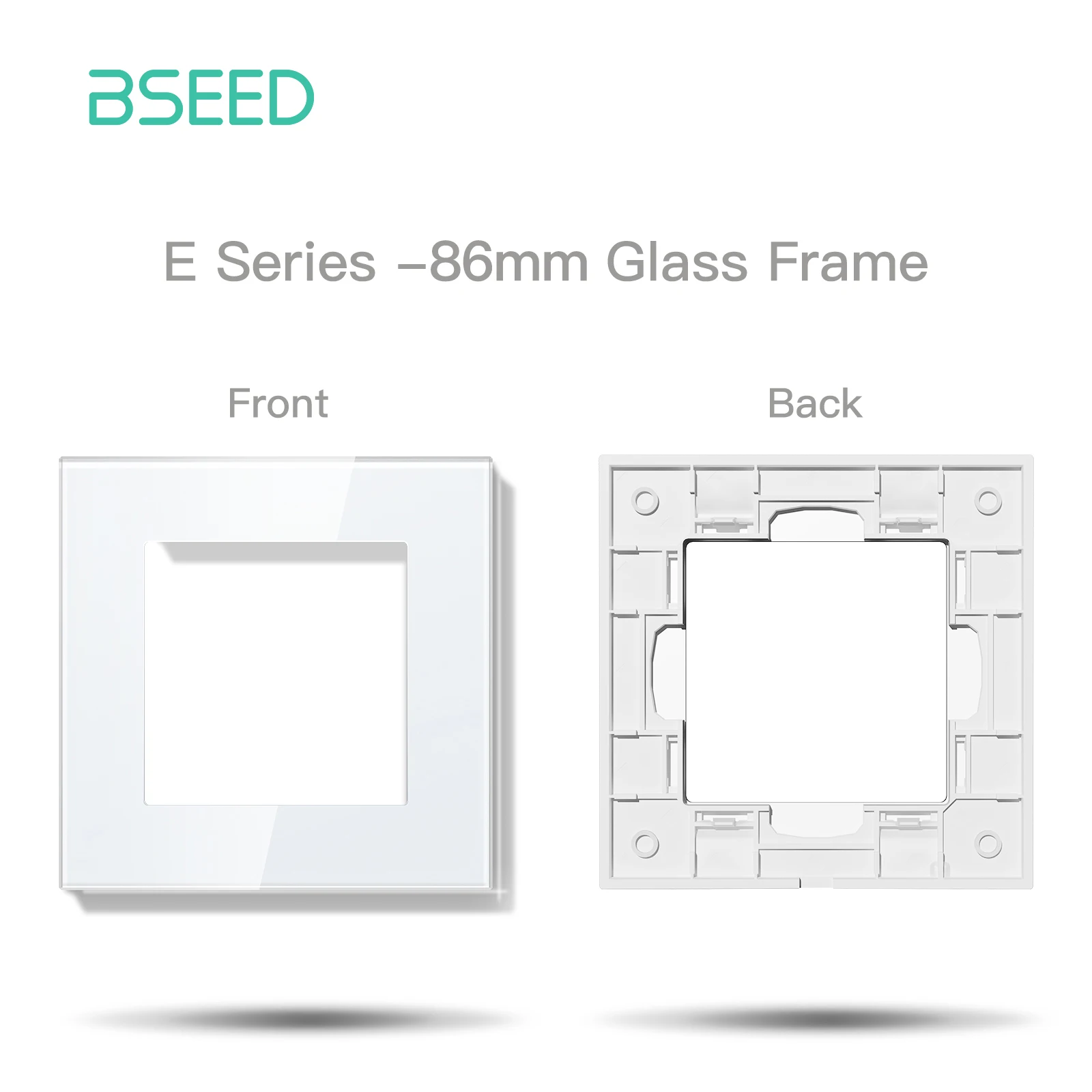 BSEED Zigbee 1/2/3Gang Smart Licht Schalter Tuya Smart Leben Alexa EU Steckdosen Funktion Teile Glas Panels DIY Teile 8
