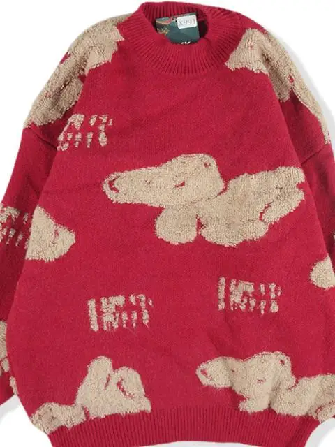 Vintage Lose Damen Fair Isle Strickwaren Muster Farbe Blo Herbst Winter Pullover Retro Japanische Sle Pendeln Sle Pur...