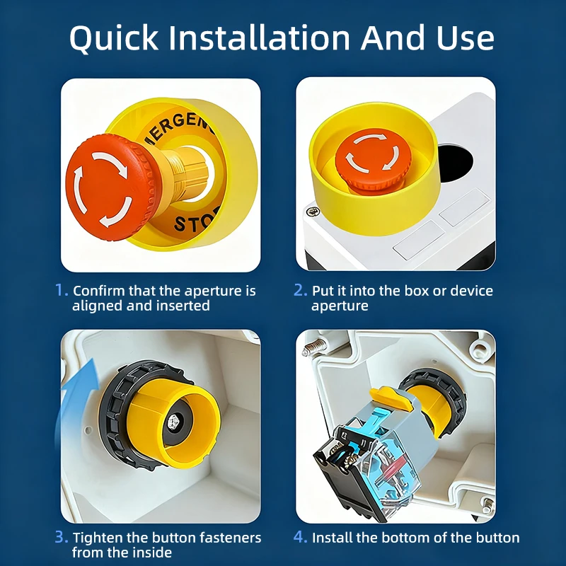 22/25/30/42mm Circular Round Protective Dust Cover Plastic Emergency Stop Push Button Switch Accessory Cap