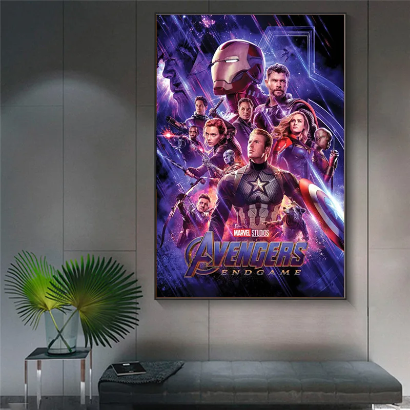 Avengers Infinity War Movie Canvas Painting Poster Cuadros Marvel Superhero Disney Wall Art Mural Picture Living Room Decor