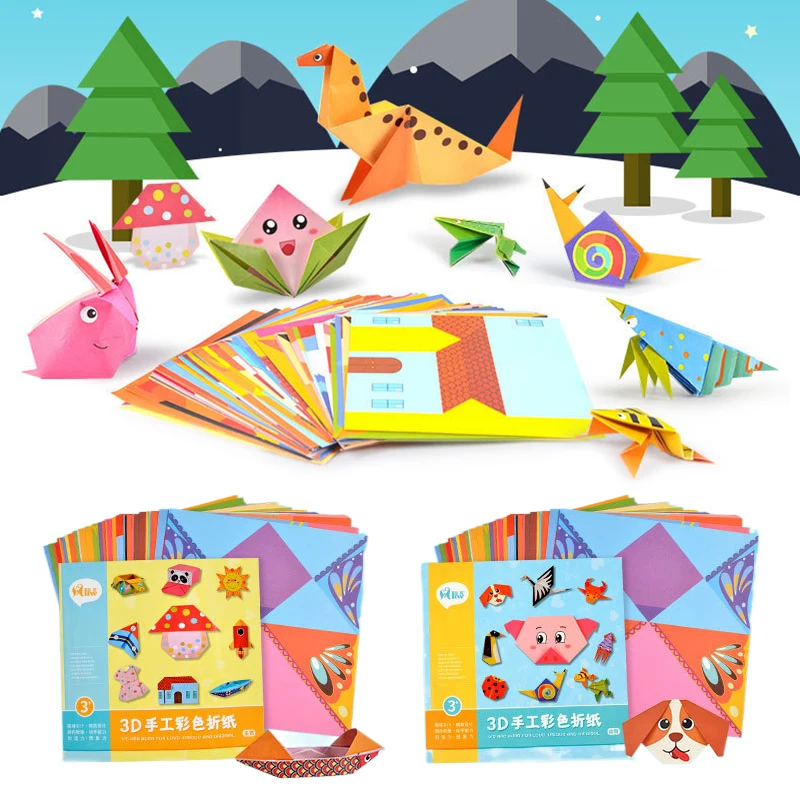 Jouets de bricolage pour enfants, tasse en papier, peinture pliante/coupée, jouet de développement européen, mains sur AV, interaction parent-enfant TMZ