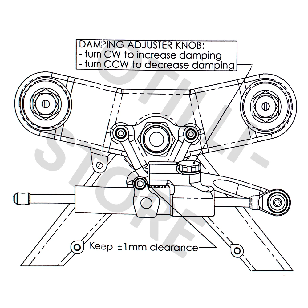 พวงมาลัยรถจักรยานยนต์เสถียรภาพ Damper Bracket Mount CNC สำหรับ Honda CBR600RR CBR 600 RR 2016-2007 2015 2014 2013 2012 11