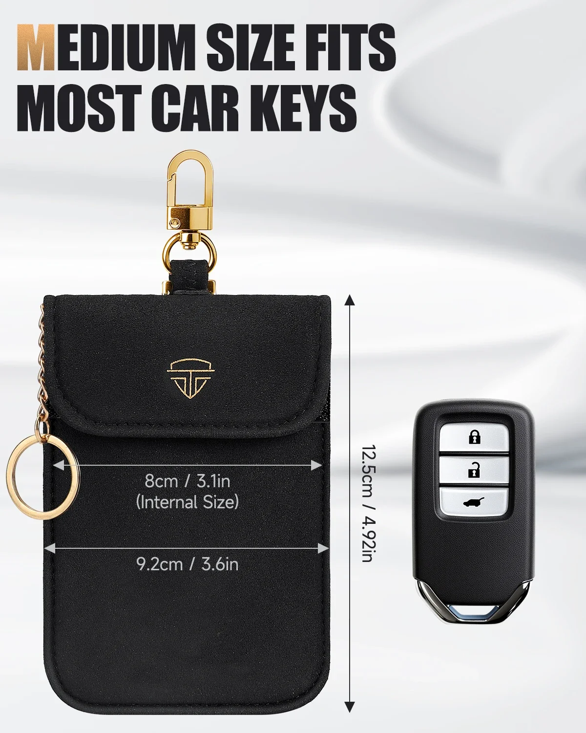 Faraday Pouch for Car Keys Car RFID Signal Blocking Faraday Bag Holder Key Fob Protector Cage Pouch Block Signal Anti-Theft Case view 6