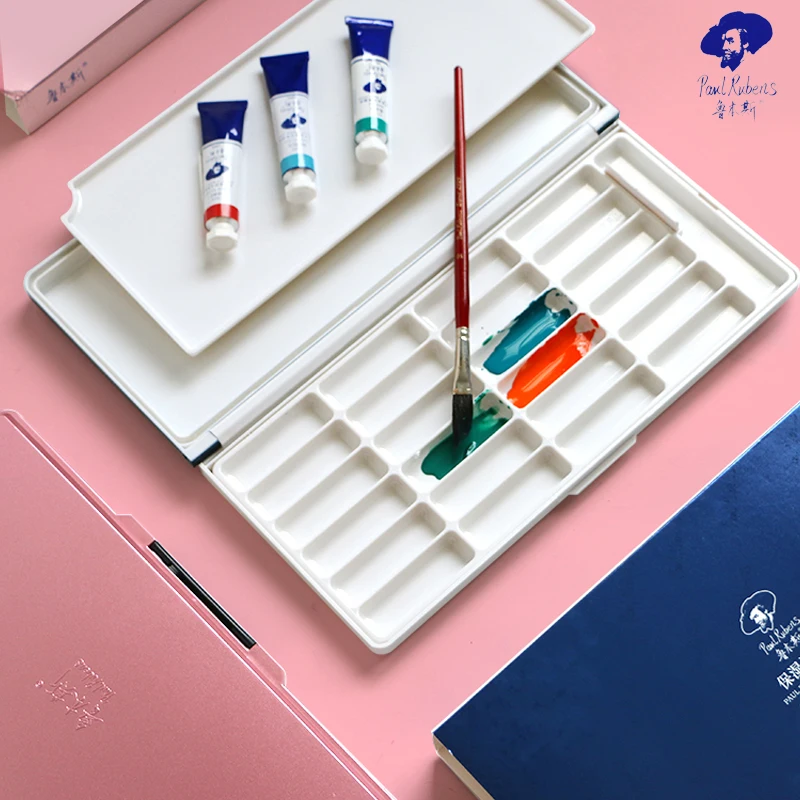 

24 Grids Moisturizing Paint Palette Professional Leak-Proof Storage Box for Art Watercolor, Gouache, Acrylic & Artist Supplies