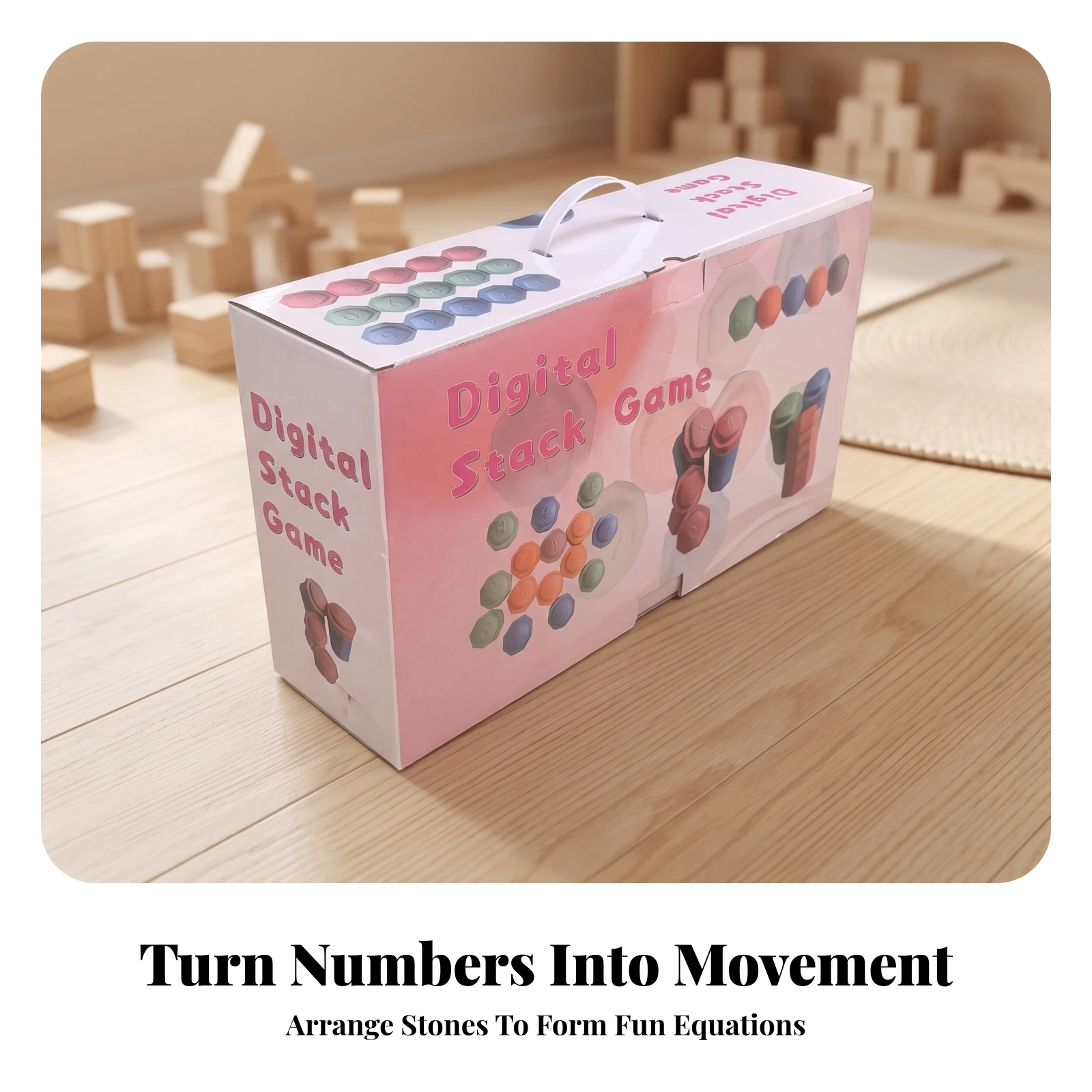 Stepping Stone Foam - 15 قطعة من أحجار الرياضيات الإسفنجية