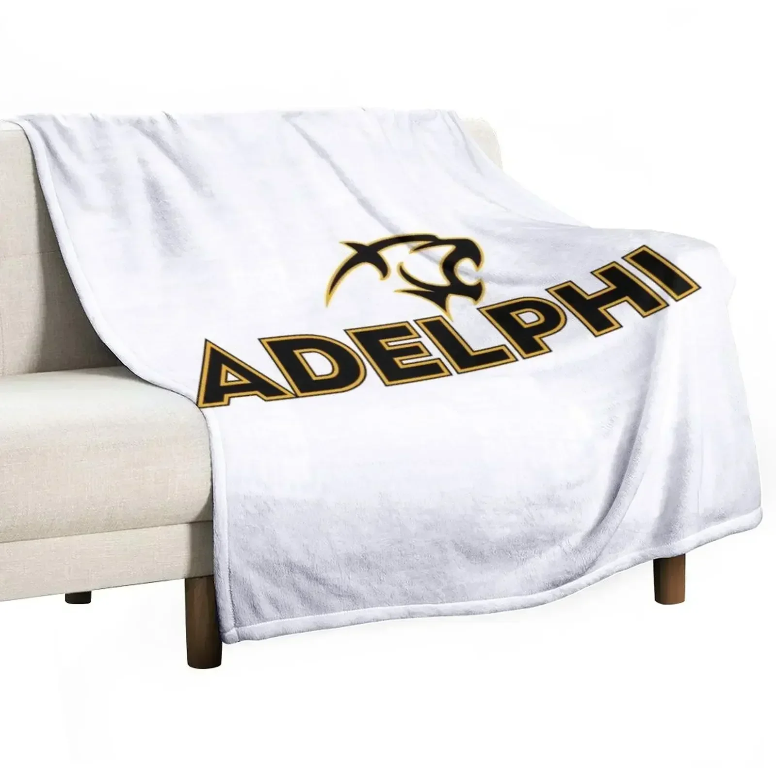 Adelphi Panthers, Adelphi University logo Throw Blanket Shaggy Furry Soft Blanket for Bedroom Living Room