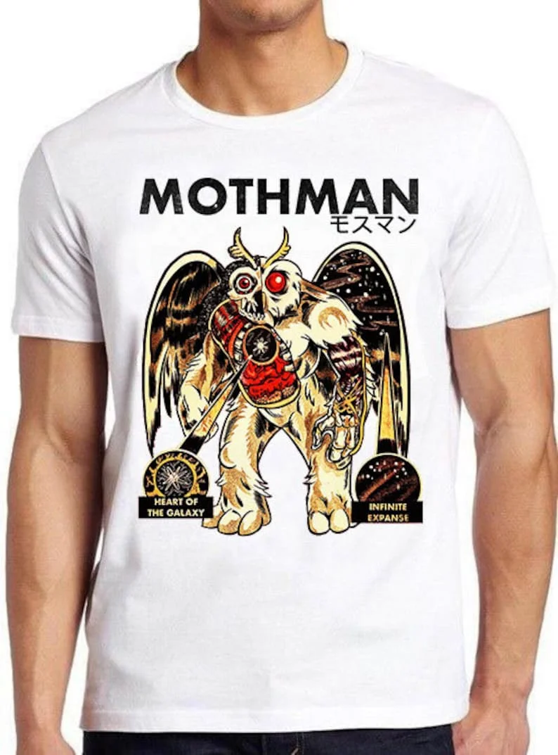 

Mothman Japanese The Legend 80s Classic Retro Film Gamer Cult Meme Movie Music Cool Gift Tee T Shirt 1014