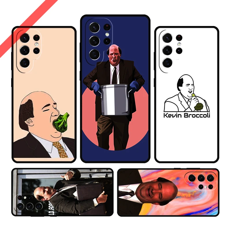 Kevin Broccoli The Office Phone Case For Samsung Galaxy S20 FE S21 S10 S23 Plus S24 S22 Ultra Coque Note20 Note10 S9 S8 Cover