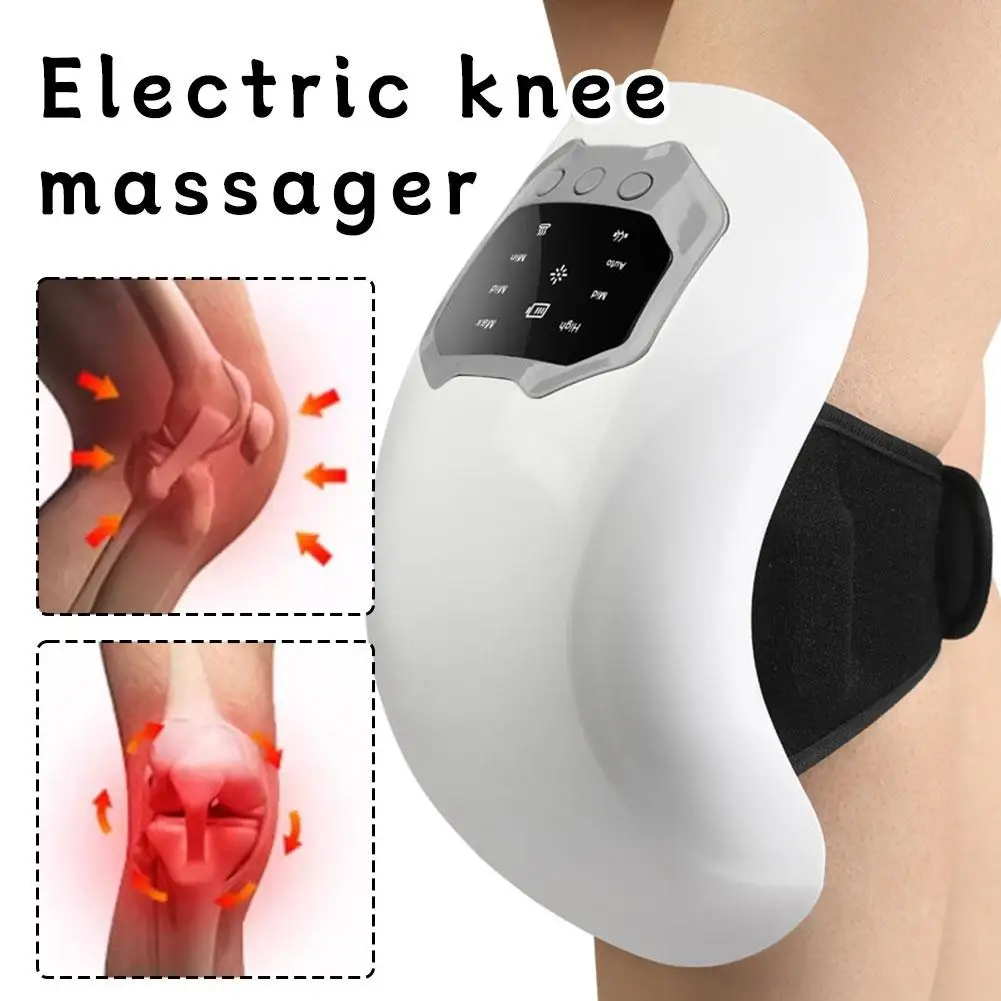 Winter Electric Knee Massager Pad - Household Red Light Vibration Hot Compress Knee Joint Warmer Cold Leg Relief Artifact Tool