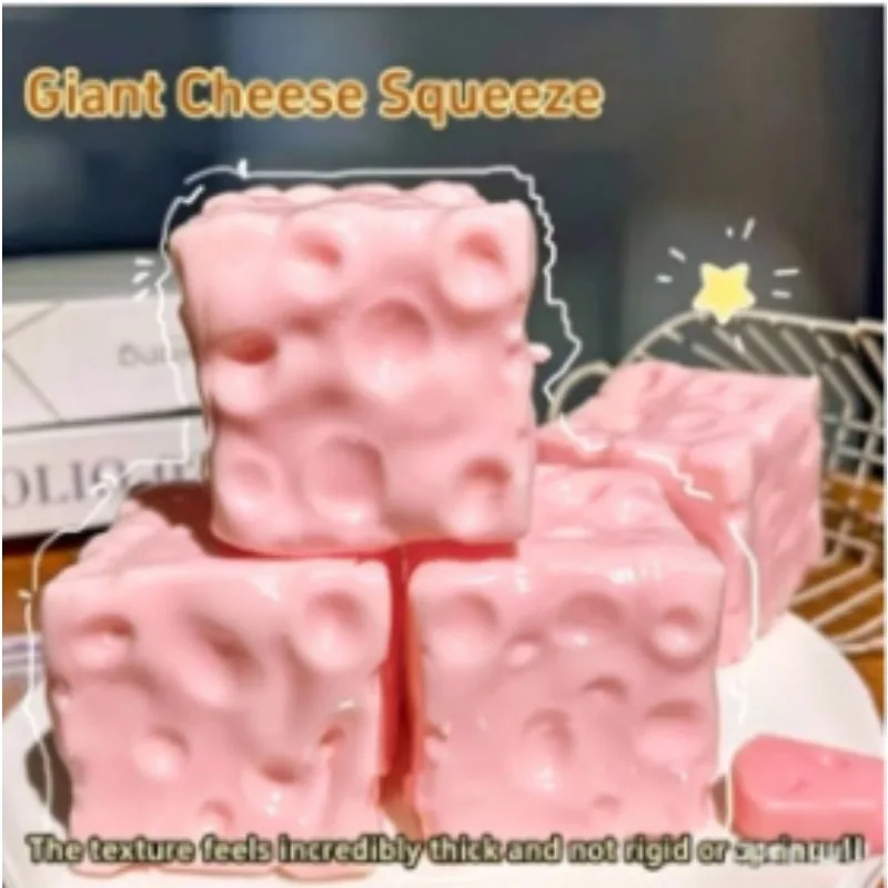 

Taba soft cheese cube, decompression plastic ball, inelastic extrusion ball, adult sensory toys, relaxation gifts.