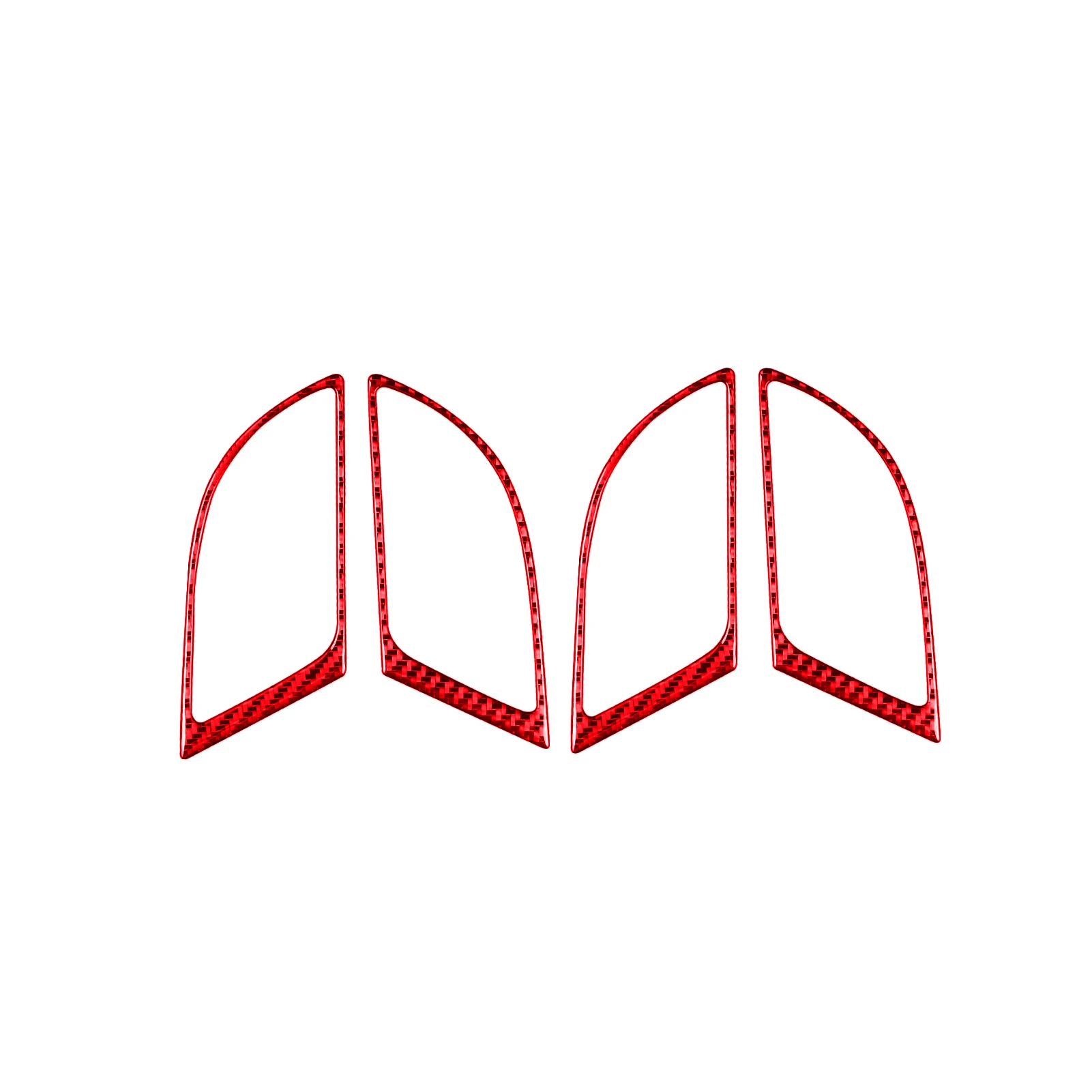 

Car Interior Carbon Fiber Stickers, Compatible with Honda CRV 2007-2011 Interior Handle Frame Stickers Real Carbon Fiber Sticker