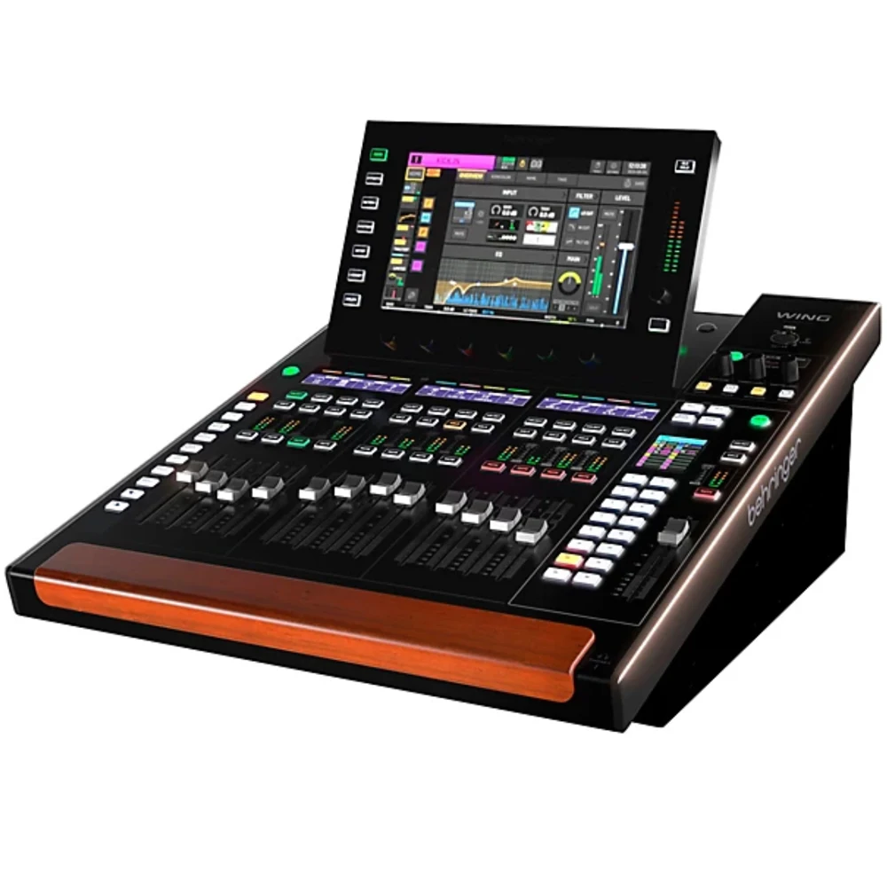 Behringer WING มิกเซอร์ดิจิตอล 48 ช่องขนาดกะทัดรัดพร้อมหน้าจอสัมผัส อินเทอร์เฟซเสียง USB พรีแอมป์ Midas 24 ตัว และโปรเซสเซอร์ FX 16 ตัว
