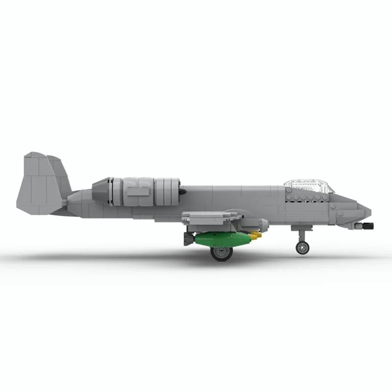 طائرة Moc اللبنات A-10 الصاعقة II 1:48 مقياس التكنولوجيا وحدات الطوب نموذج هدايا عيد الميلاد اللعب لتقوم بها بنفسك مجموعات الجمعية #2